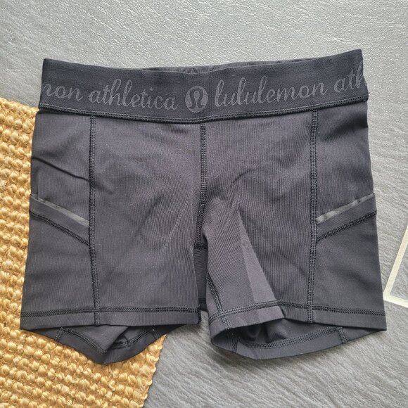Lululemon What The Sport Biker Shorts Black Style: W7B61S Women's Size 4 - Picture 4 of 11